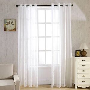 Elegant White Sheer Curtains
